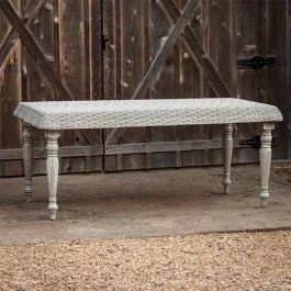 Natural Accents Farmhouse Weave Dining Table | SHIPS FREE