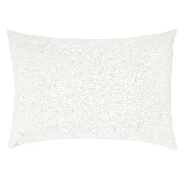 Natural Canvas Outdoor Lumbar Throw Pillow, 14×20