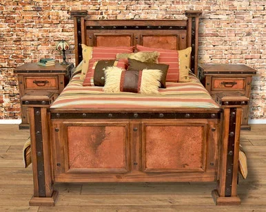 Natural Patina Copper Bed – King