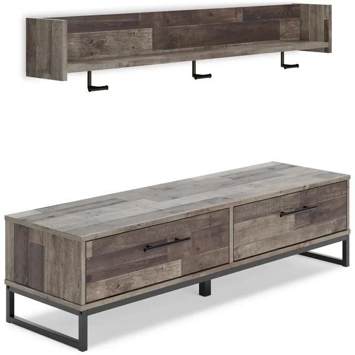 Neilsville Bench with Coat Rack