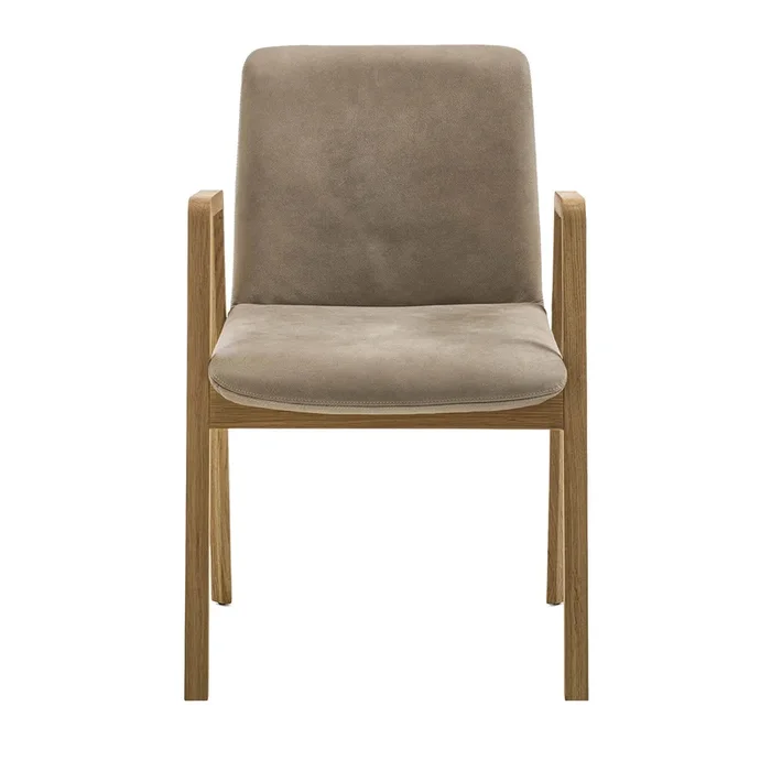 Noblé Brown Chair With Arms by Giuliano & Gabriele Cappelletti