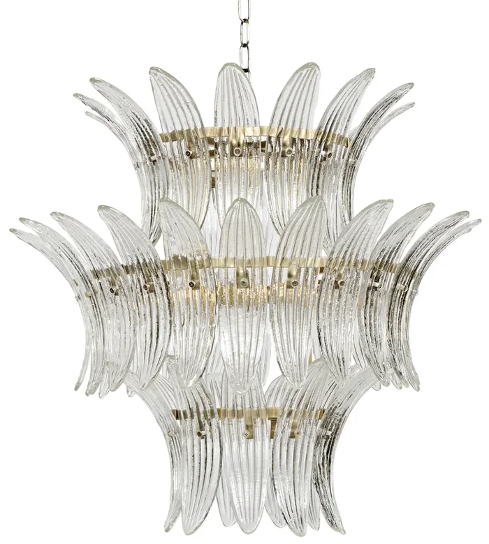 Noir King Chandelier – Clear Glass