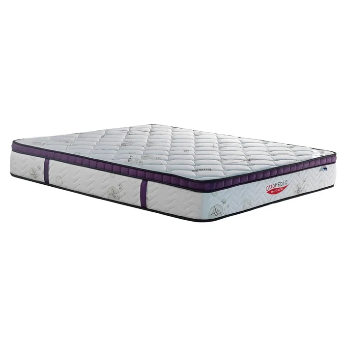 Ottomanson Bamboo Collection 11 in. Medium Firm Pillow Top Hybrid Mattress