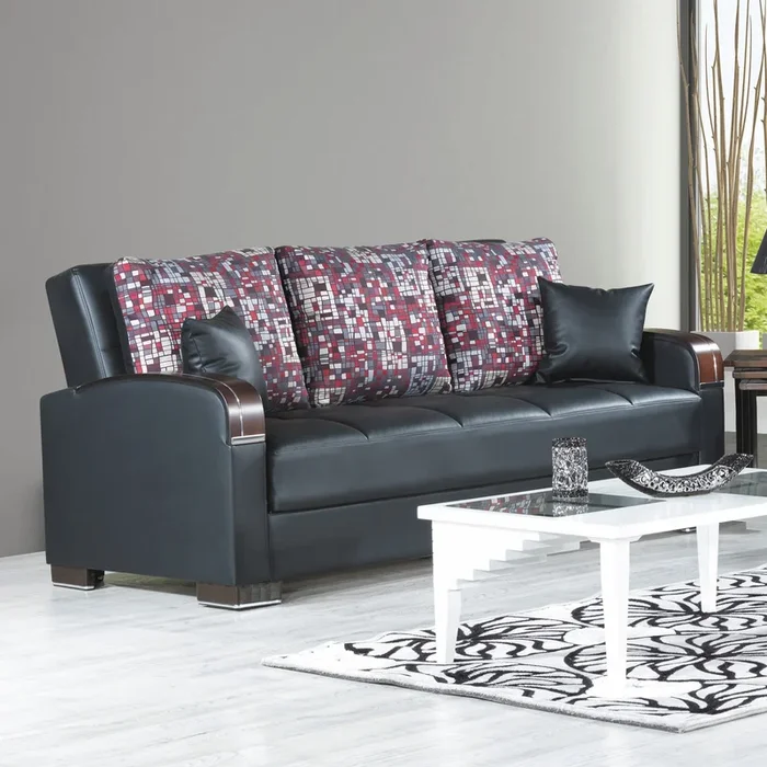 Ottomanson Mobimax Collection Upholstered Convertible Sofabed with Storage