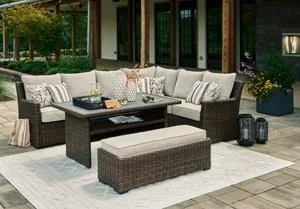 Outdoor Sectional Set With Coffee Table