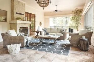 Outdoor Sofa With 2 Lounge Chairs, Coffee Table and End Table