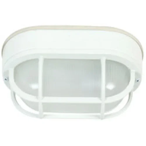 Oval Bulkhead 1 Light Small Flush/Wall Mount in Textured White (20|Z396-TW)