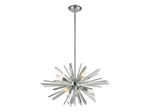Palisades Ave. Metal And Crystal Chandelier (4450|HF8201-CH)