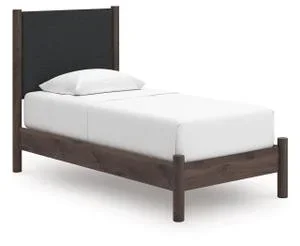 Pamytta Twin Upholstered Panel Platform Bed