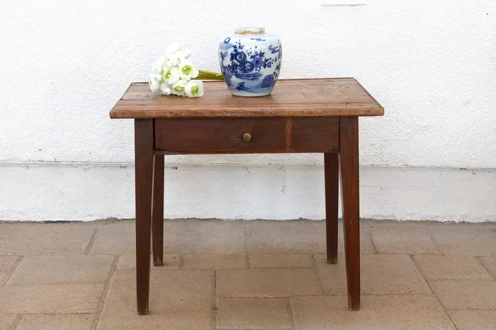 Petite French Farmhouse End Table (Trade)