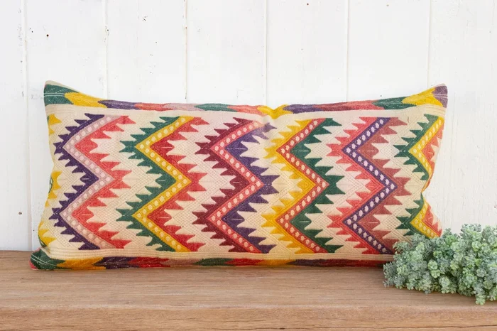 Piura Old Peruvian Frazada Pillow