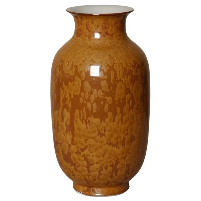 Porcelain Lantern Vase – Crystal Bronze