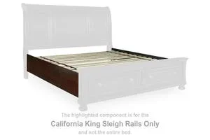 Porter California King Rails With Roll Slats