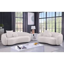 Portugal Sofa Beige Teddy Fabric