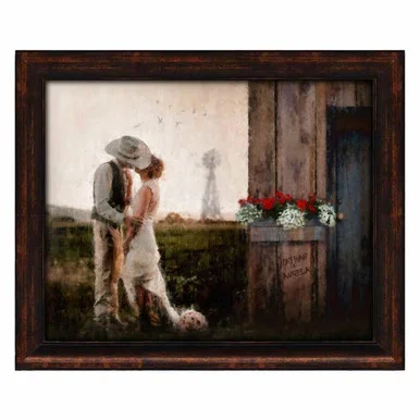 Prairie Romance Framed Canvas Giclee
