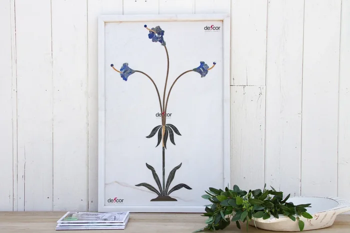 Precious Botanical Inlay Marble Panel (Trade)