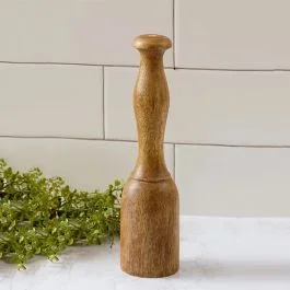 Primitive Kitchen Mango Wood Masher Set of 2
