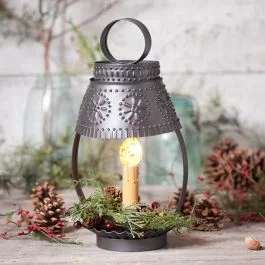 Primitive Shaded Candle Lantern Light