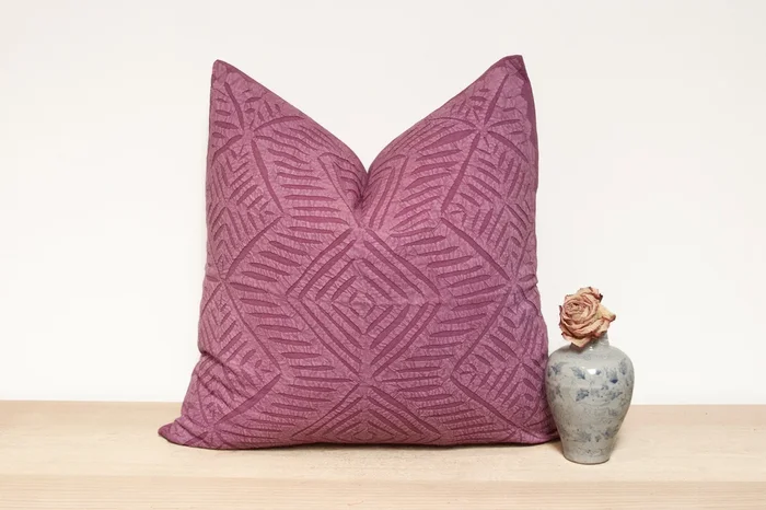 Purple Handmade Pillow Cover
