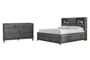 Queen Storage Bed With 8 Storage Drawers With Dresser
