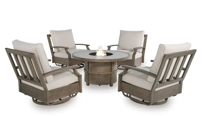 Rainier Ranch 5-Piece Fire Pit Set