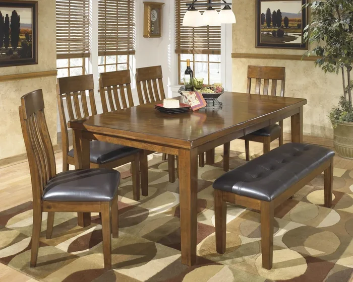Ralene 7-Pc Dining Set with Bench