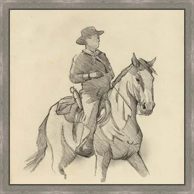 Rancher Sketch Wall Art