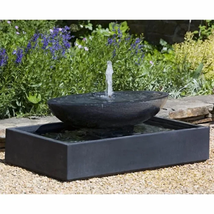 Recife Tiered Stone Fountain – Nero Nuovo Patina