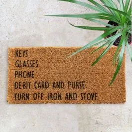 Reminders Coir Doormat