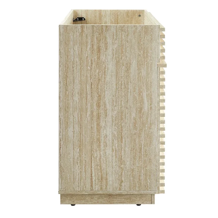 Render 36″ Faux Travertine Bathroom Vanity Cabinet (Sink Not Included)