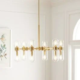 Retro Chic Gold Chandelier