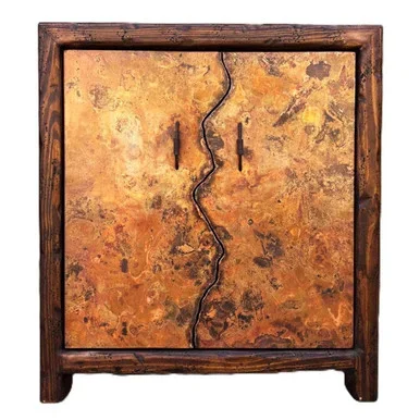 Rifted Copper Cabinet