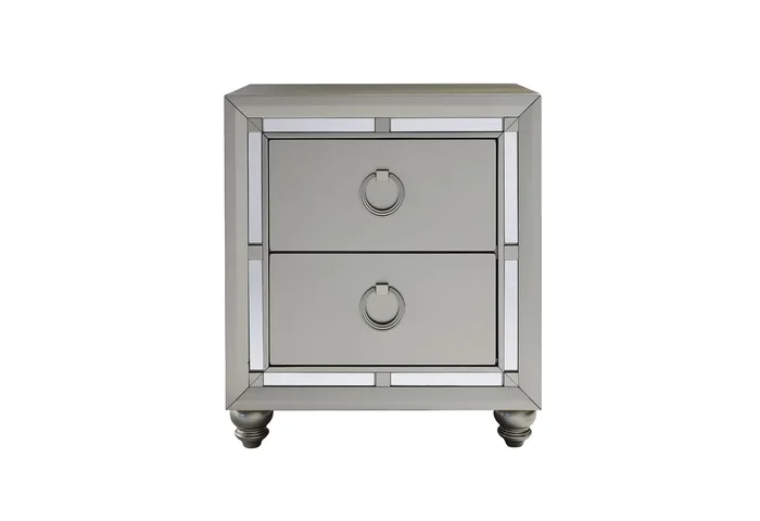 RILEY SILVER NIGHTSTAND