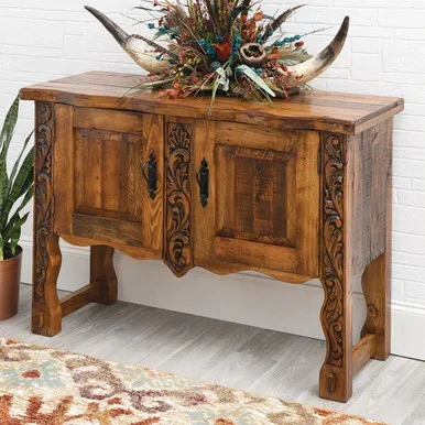 Rio Grande Carved Buffet / Console Table