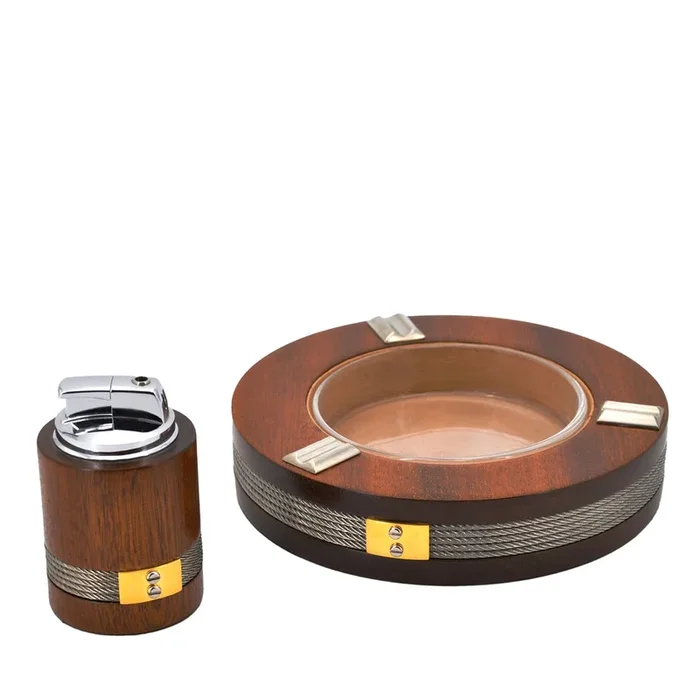 Ritmi Marini Smoking Set of Lighter and Ash Tray by Nino Basso