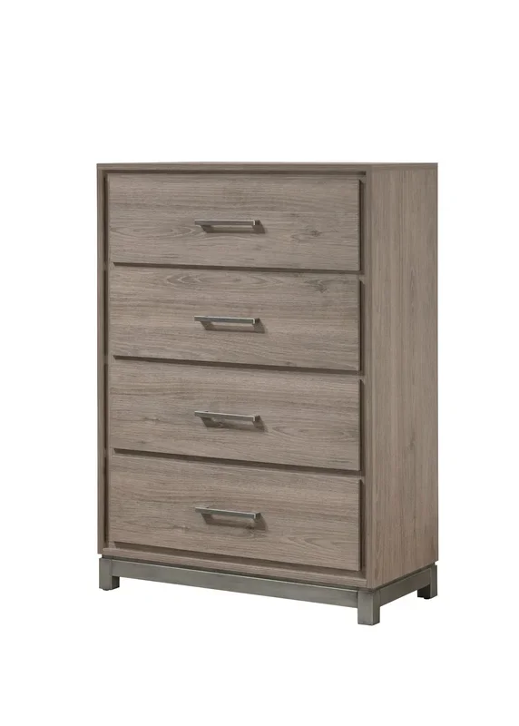 River Contemporary 4-Drawer Bedroom Chest