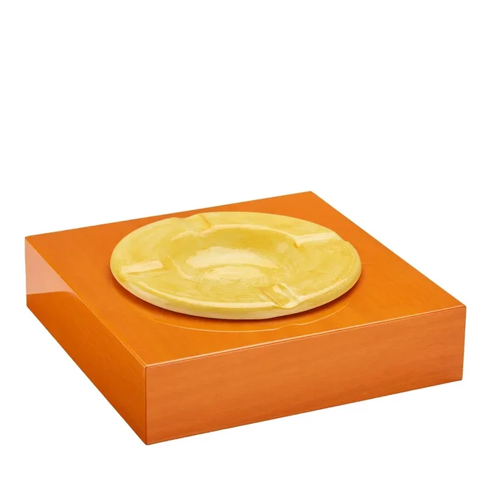 Roma Orange and Yellow Ashtray