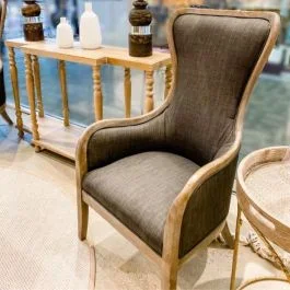 Rounded Modern High Back Chair | SHIPS FREE