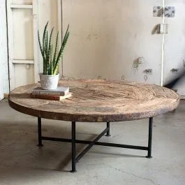 Rugged Wagon Wheel Coffee Table | SHIPS FREE