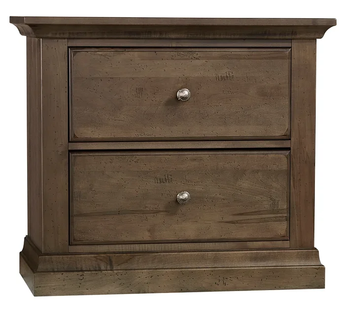 Rustic 2-Drawer Nightstand with English Dovetail Construction