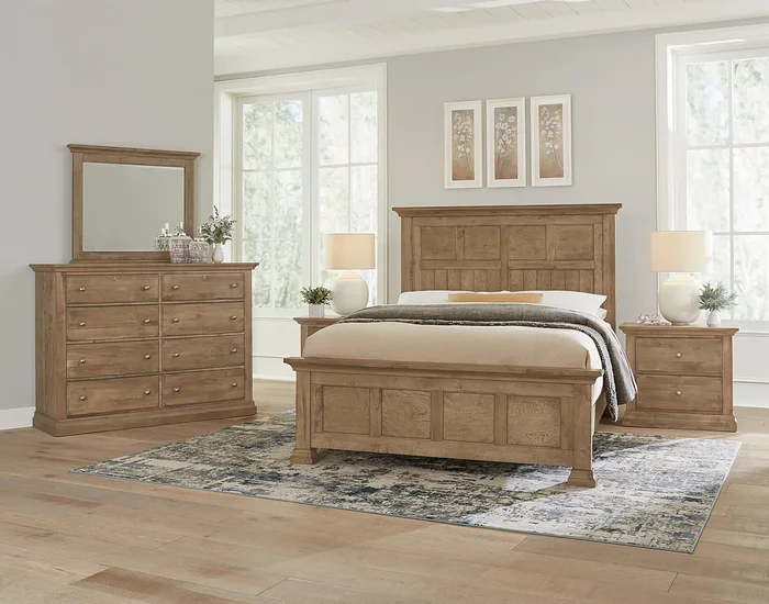 Rustic 5-Piece California King Window Pane Bedroom