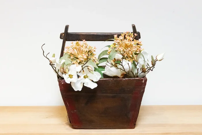 Rustic Charm Wood Fruit Basket