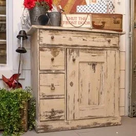 Rustic Chic Farmhouse Accent Cabinet