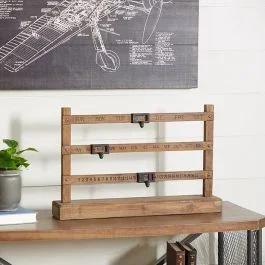 Rustic Farmhouse Sliding Tabletop Calendar