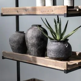 Rustic Round Terracotta Vase Pot