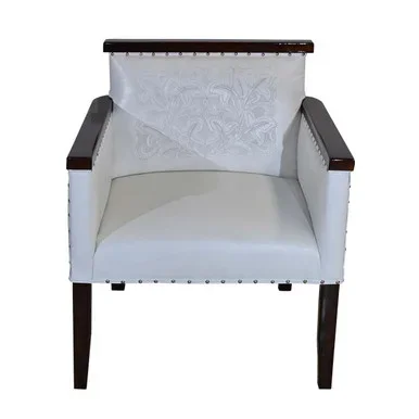 Rustic Saloon Chair – White