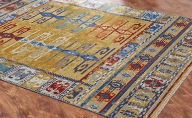 Saffron Skies Mosaic Rug – 3 x 5
