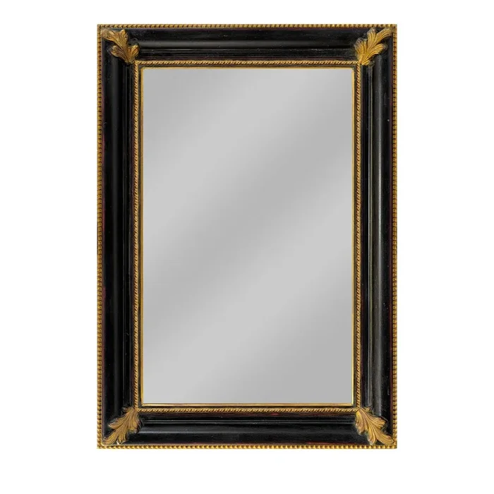 Salvator Rosa Ebony and Gold Wall Mirror