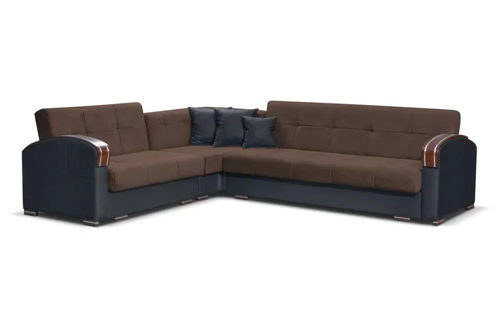 SAMANTHA SECTIONAL BROWN-By Skyler Furniture