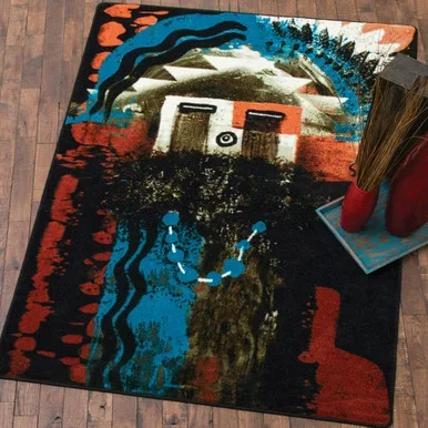 Santa Fe Boogie Rust Rug – 8 Ft. Round